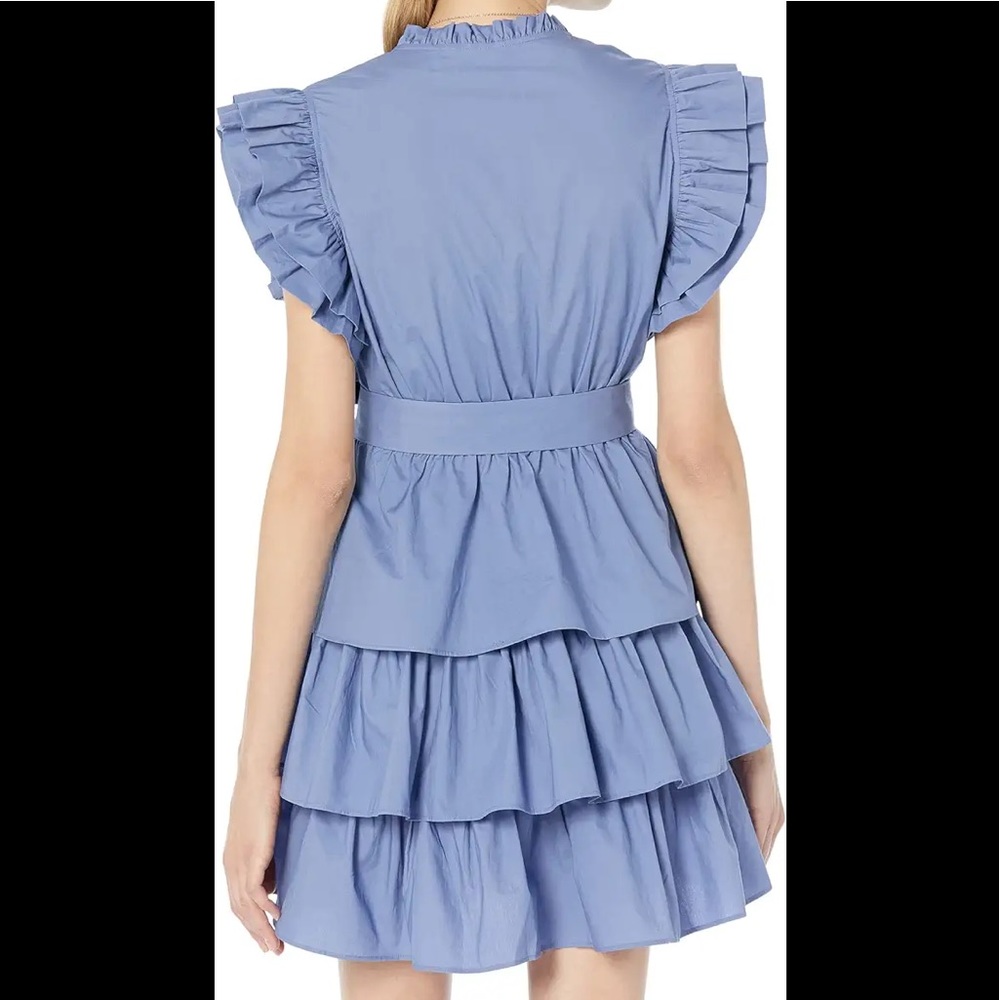 Light blue ruffle Marie Oliver dress